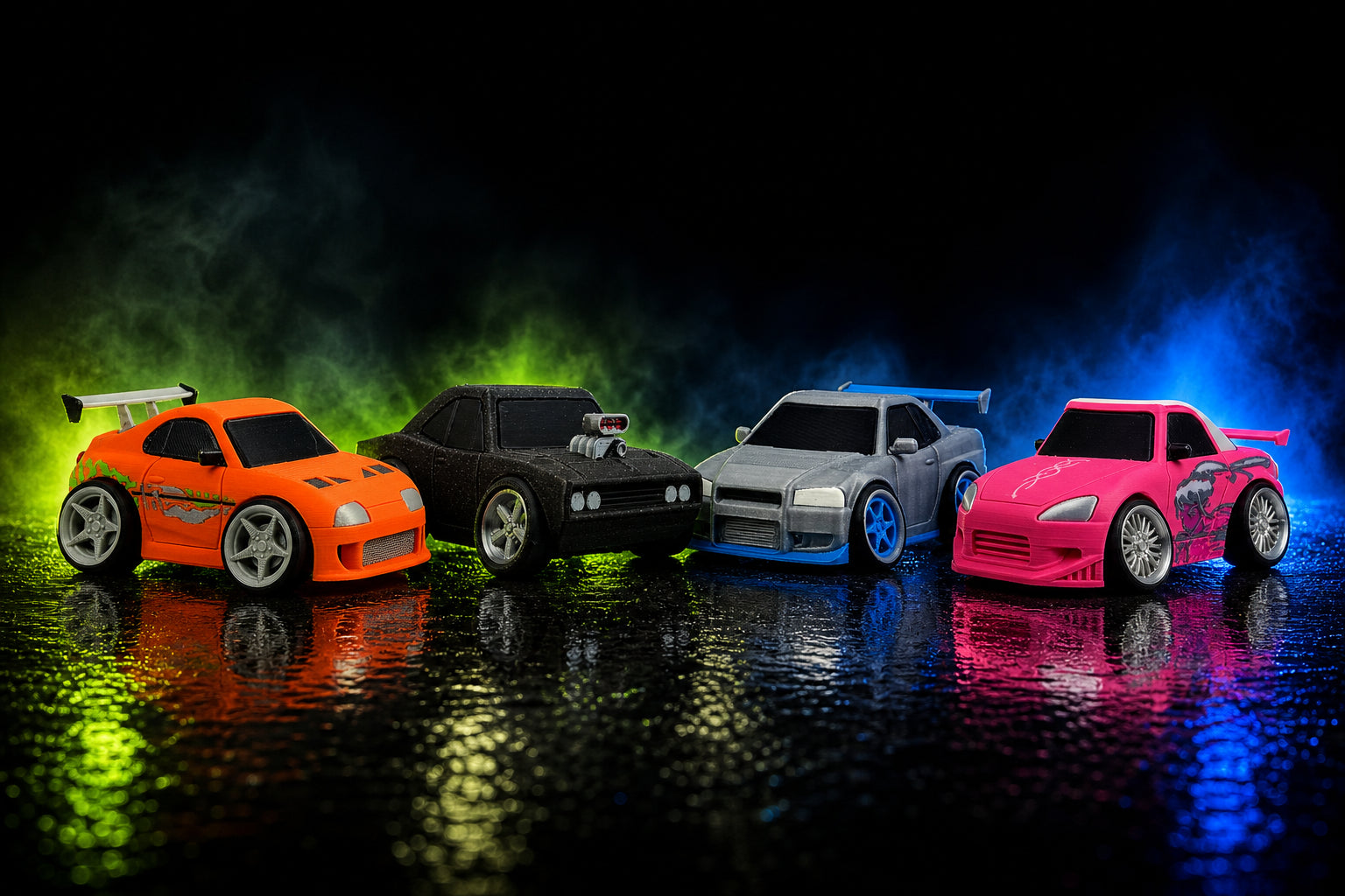 Fast & Furious Tuned miniature car collection - Supra, Charger, Skyline, S2000