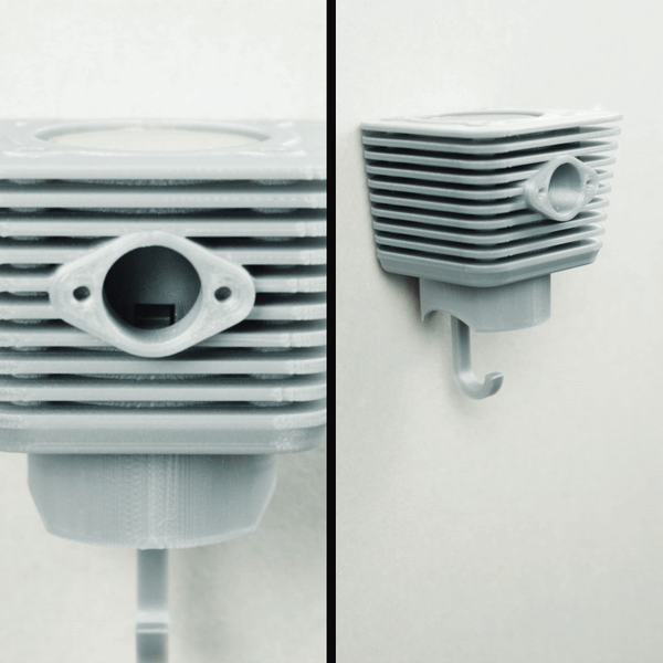 2-Stroke Cylinder Nyckelhållare - SweStudio Tuned miniatyrmodell
