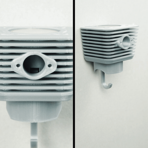 2-Stroke Cylinder Nyckelhållare - SweStudio Tuned miniatyrmodell