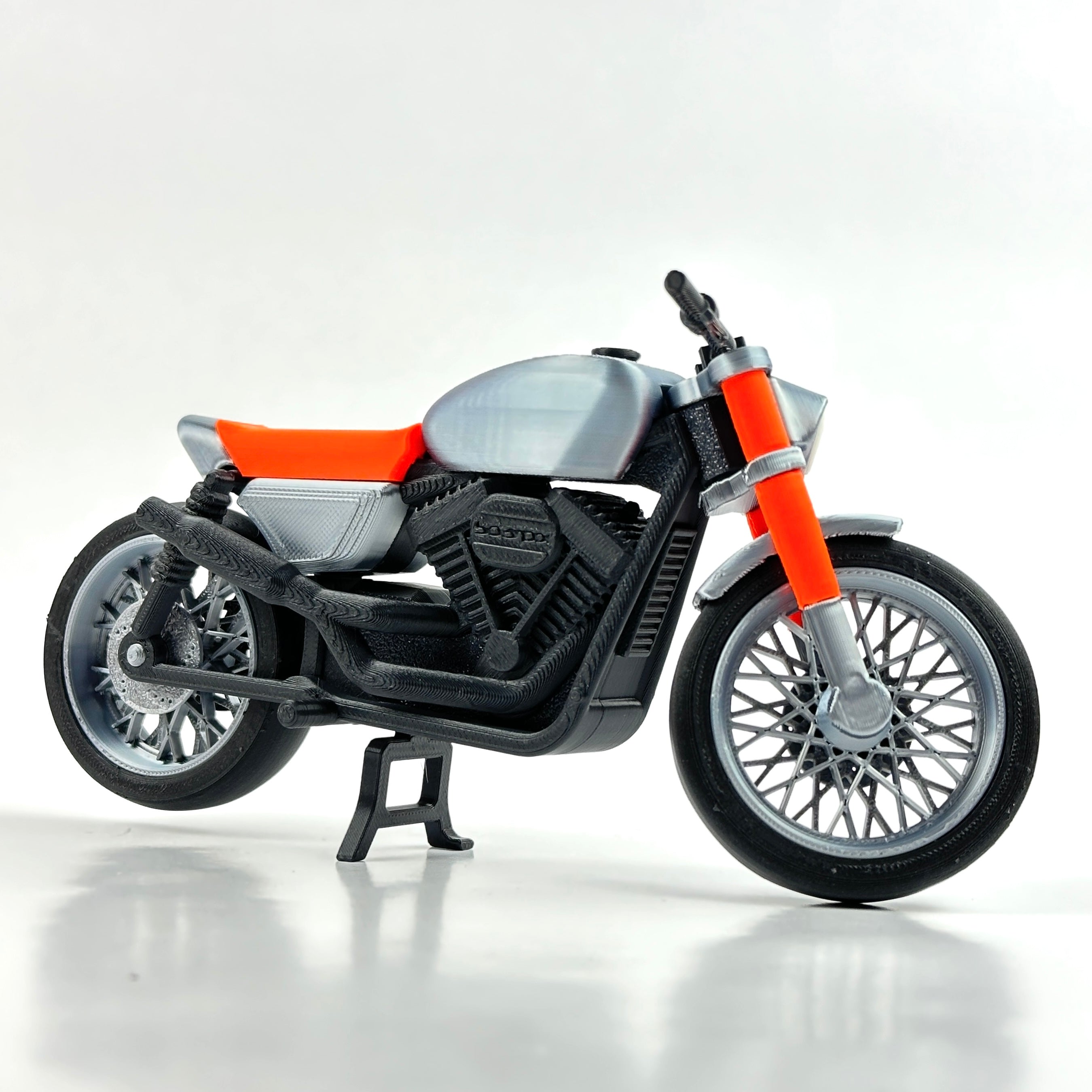 HD Café Racer Motorcykel - SweStudio Tuned miniatyrmodell